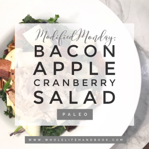 Paleo Bacon Apple Cranberry Salad // Whole Life Handbook // www.WholeLifeHandbook.com
